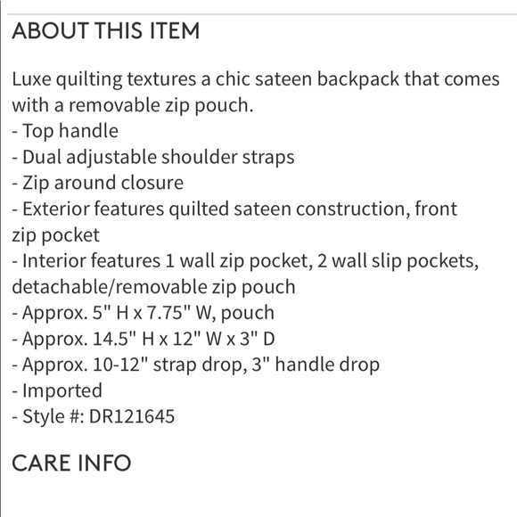 🎒 NWT Steve Madden Gold Girl’s Backpack - Picture 5 of 5